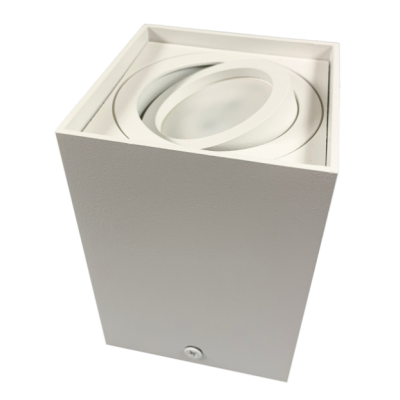 BERGE Podhledové bodové svítidlo 6686 výklopné čtverec - bílá - 115mm