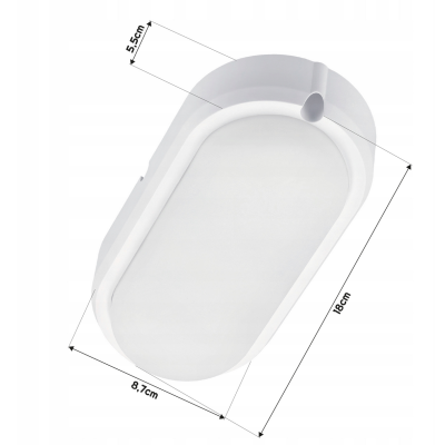 BERGE Přisazené stropní LED svítidlo 24W - neutrální bílá