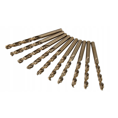 CROWNMAN Sada 10 ks kobaltových vrtáků M35 HSS 5% - 6mm