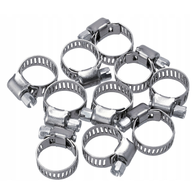 CROWNMAN Sada 10 ks ocelových stahovacích pásků 10-16mm