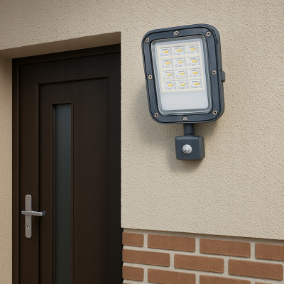 BERGE LED reflektor ODYN s pohybovým senzorem 30W - 2700lm - 4000K - IP66