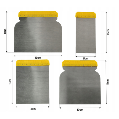 CROWNMAN Sada 4ks škrabek na barvu 50,80,100,120mm