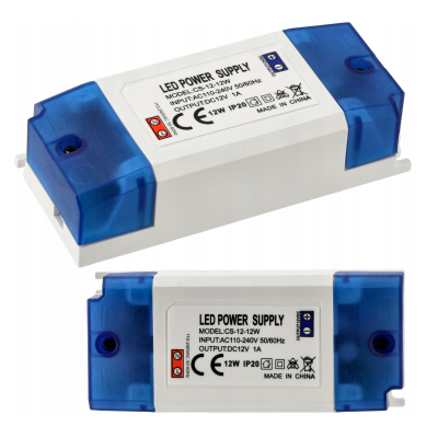 BERGE Zdroj pro LED nábytek 12V - 12W - 1A - IP20