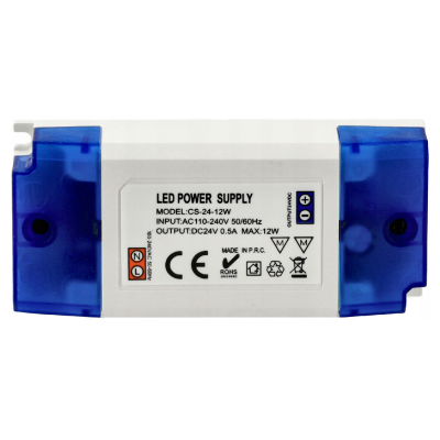 BERGE Zdroj pro LED nábytek 24V - 12W - 0,5A - IP20