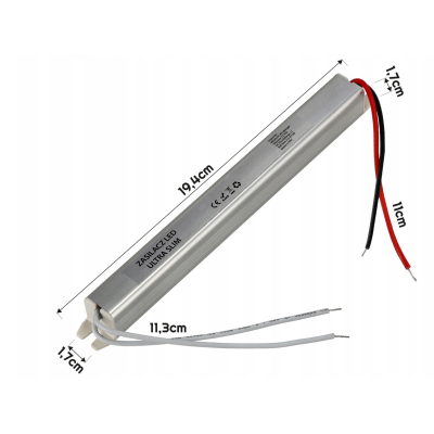 BERGE Zdroj pro LED nábytek ultra slim 24V - 18W - 0,75A - IP20