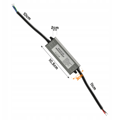 BERGE LED hermetický zdroj - 24V - 15W - 0,63A - IP67