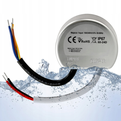 BERGE LED zdroj do boxu - 24V - 25W - 1,04A - IP67