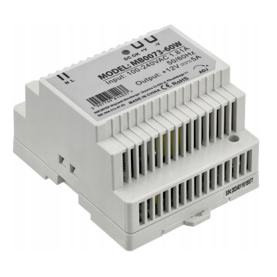 BERGE LED zdroj na DIN lištu 12V - 60W - 5A