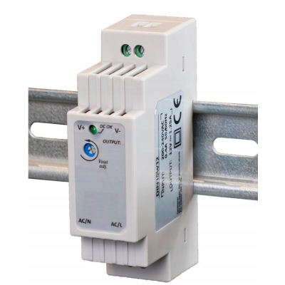 BERGE LED zdroj na DIN lištu 24V - 15W - 0,63A