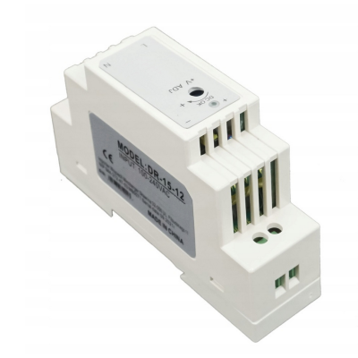 BERGE LED zdroj na DIN lištu 24V - 15W - 0,63A