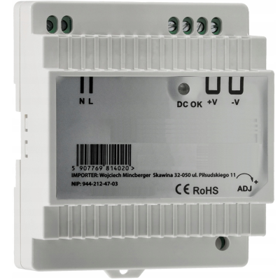 BERGE LED zdroj na DIN lištu 24V - 45W - 1,88A