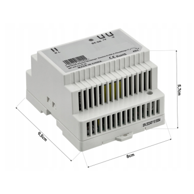 BERGE LED zdroj na DIN lištu 24V - 45W - 1,88A