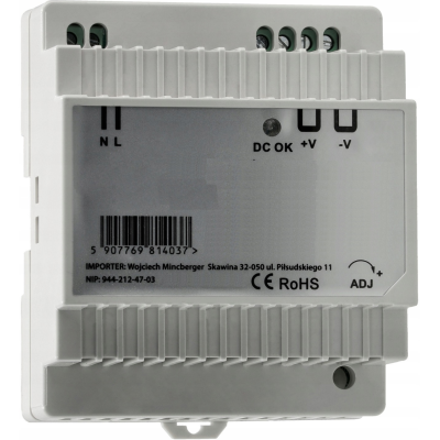 BERGE LED zdroj na DIN lištu 24V - 60W - 2,5A