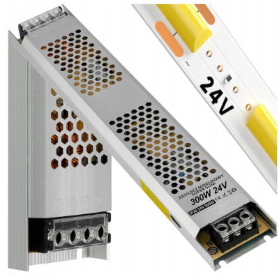 BERGE LED zdroj slim 24V - 300W - 12,5A - IP20