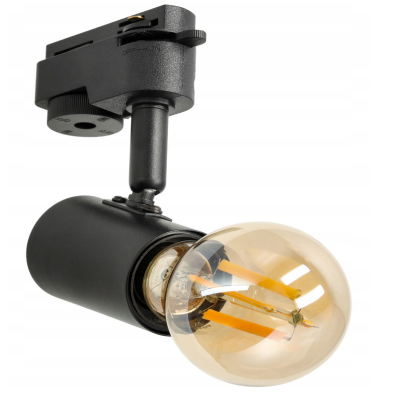 BERGE Černé bodové světlo pro LED žárovku E27