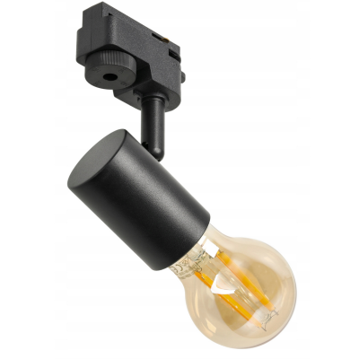 BERGE Černé bodové světlo pro LED žárovku E27