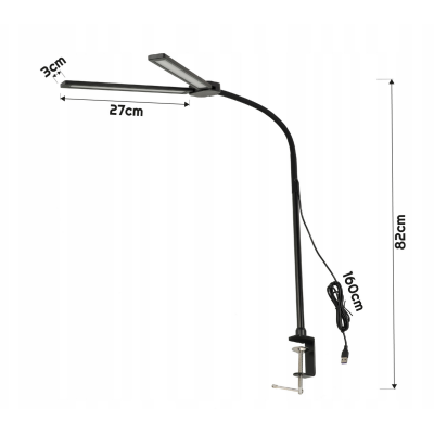 BERGE LED stolní lampa TIRANA 14W