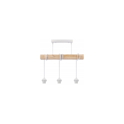 BERGE LED stropní svítidlo, 3xE27, loft, nastavitelné, se stínidly - bílé