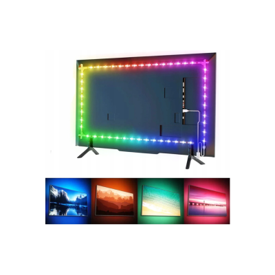 BERGE Digitální pásek LED - RGB - IP20 - 5m - duhový efekt