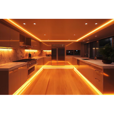 BERGE LED pásek COB Neon 12V - 480D - 9W/m - IP20 - 5m - 990lm - teplá barva