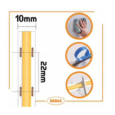 BERGE LED pásek COB Neon 12V - 528D - 15W/m - IP20 - 1650lm - 50m - studená barva