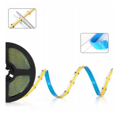 BERGE LED pásek COB Neon 12V - 528D - 15W/m - IP20 - 1650lm - 5m - studená barva