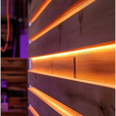 BERGE LED pásek COB Neon 24V - 480D - 9W/m - IP20 - 1m - 990lm - teplá barva