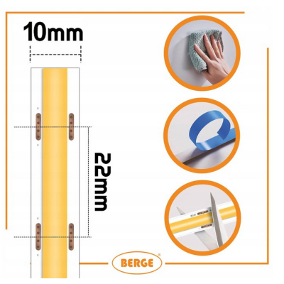 BERGE LED pásek COB Neon 24V - 528D - 15W/m - IP20 - 1650lm - 50m - studená barva