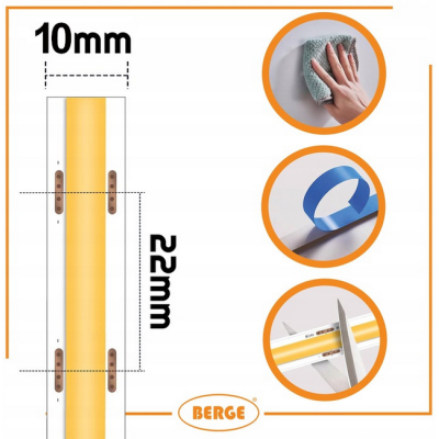 BERGE LED pásek COB Neon CCT 24V - 608D - 22W/m - IP20 - 1m