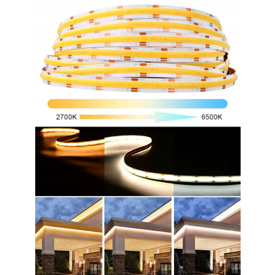 BERGE LED pásek COB Neon CCT 24V - 608D - 22W/m - IP20 - 50m