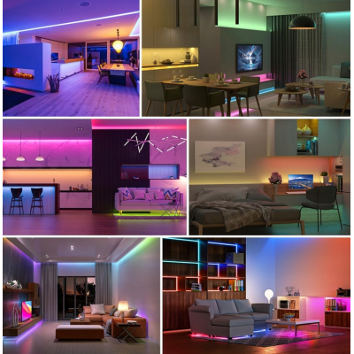 BERGE LED pásek RGB Neon COB 12V - 450D - 15W/m - IP20 - 1m