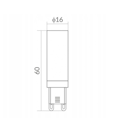 ECOLIGHT LED žárovka - G9 - 7W - 630Lm - studená barva Ekologické světlo