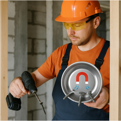 CROWNMAN Magnetická dílenská miska na šroubky 150 mm