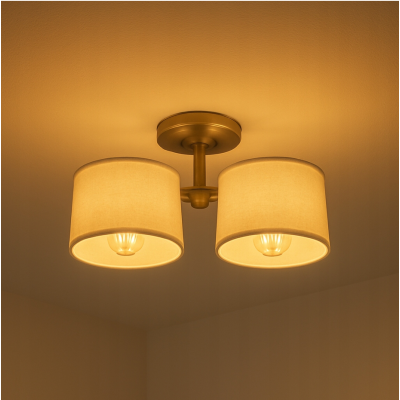 BERGE LED žárovka E27 s vláknem Amber - 8W - teplá bílá