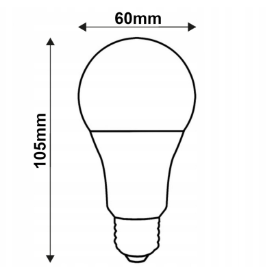 BERGE LED žárovka s vláknem E27 - 8W - teplá bílá