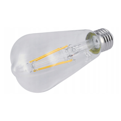 BERGE LED žárovka s vláknem E27 - ST64 - 8W - teplá bílá