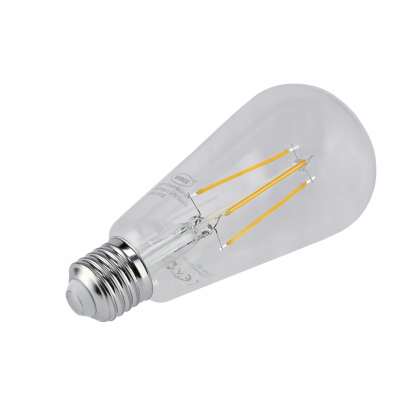 BERGE LED žárovka s vláknem E27 - ST64 - 8W - teplá bílá