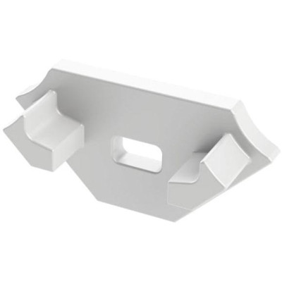 BERGE Krytka pro profil - C - bíla- s otvorem