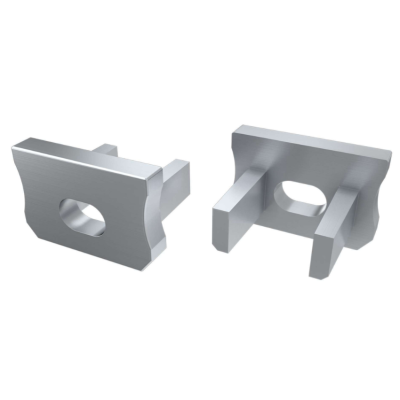 LUMINES Krytka pro profil LED LUMINES X - šedá s otvorem