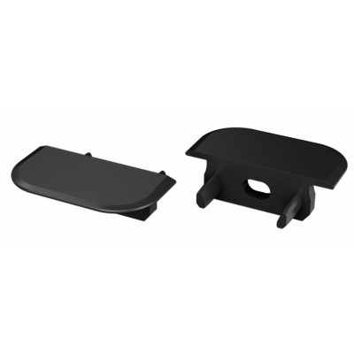 LUMINES Krytka pro profil LED LUMINES Z - černá s otvorem