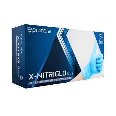 Ochranné rukavice Procera nitrilové X-NITRIGLO BLUE  -...