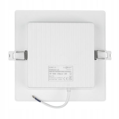 ECOLIGHT LED stropní svítidlo zapuštěné 12W 1200lm 4000K čtvercové