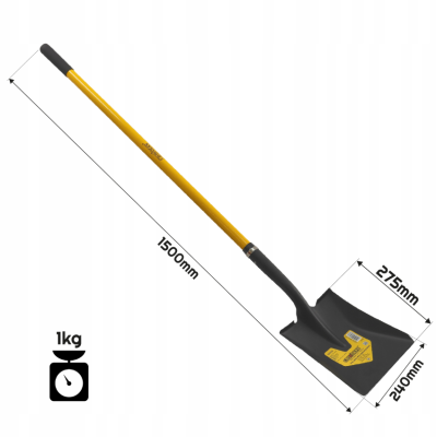 CROWNMAN Lopata na písek 150 cm na písek s rukojetí, pevná dlouhá