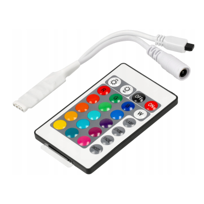 ECOLIGHT Ovladač pro RGB LED pásky, dálkové ovládání IR24 6A