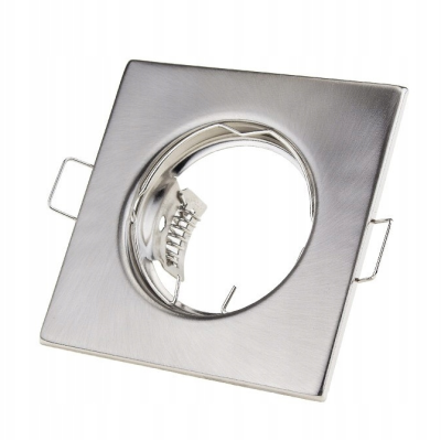 BERGE Pevná čtvercová objímka pro halogenovou žárovku s matným povrchem pro žárovky GU10 MR16