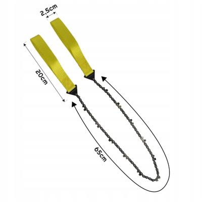 CROWNMAN Skládací ruční motorová pila Camping Tourist 65Mn 3/8 33 čepelí