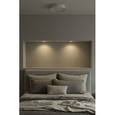 BERGE Halogenové stropní svítidlo, pohyblivé, kulaté, bílé, zapuštěné, GU10, MR16