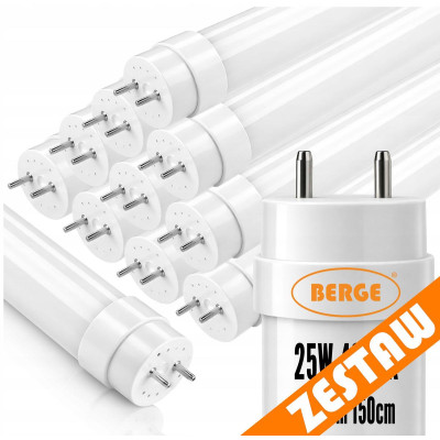 10x LED trubice 150cm T8 25W 3375lm 4000K - neutrální bílá