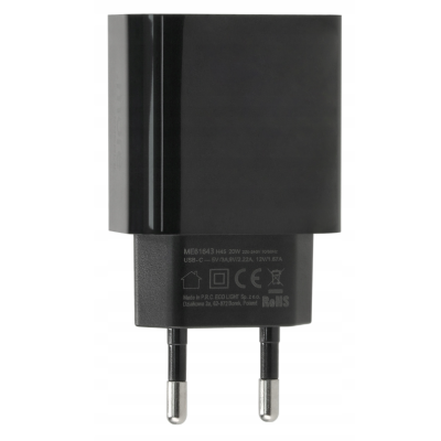 Rychlá nabíječka do zásuvky pro telefon s duálním napájením 20W USB-C Cube