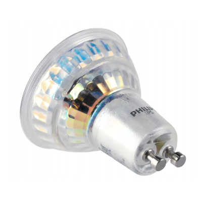 SADA 10x GU10 LED žárovka PHILIPS 4,9W 550lm - studená bílá